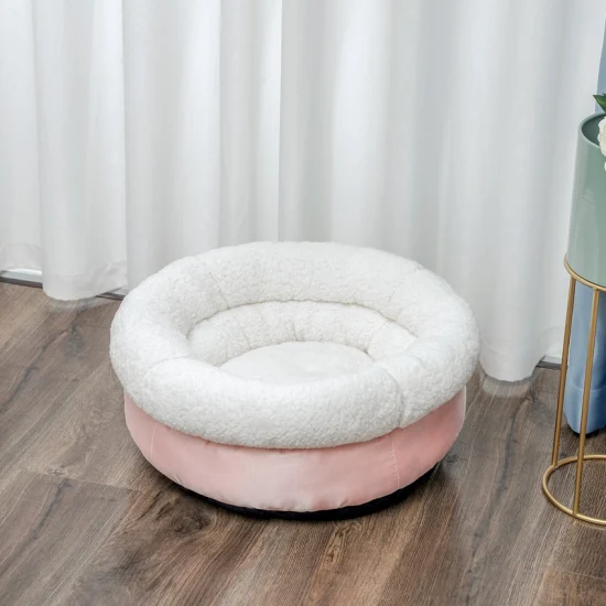 Tc-019 оптовый зимний крытый спальный домик для собак и кошек с круглой кроватью